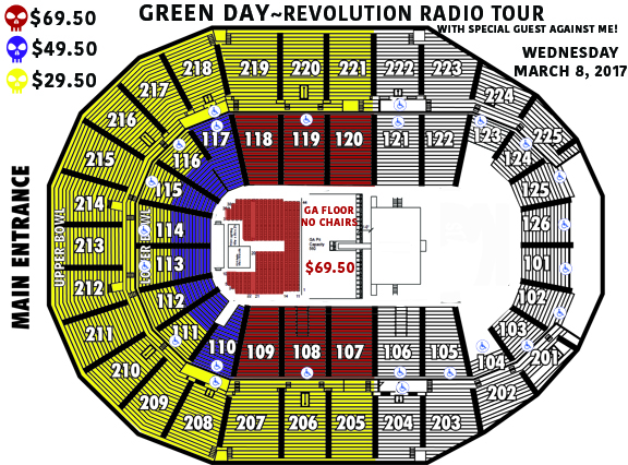 Green Day Seating Chart