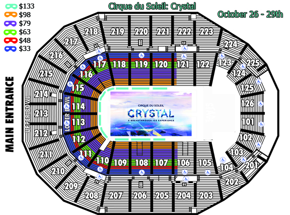 Cirque du Soleil Crystal Seating Chart